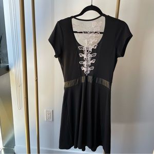 Skeleton Back Skater Dress